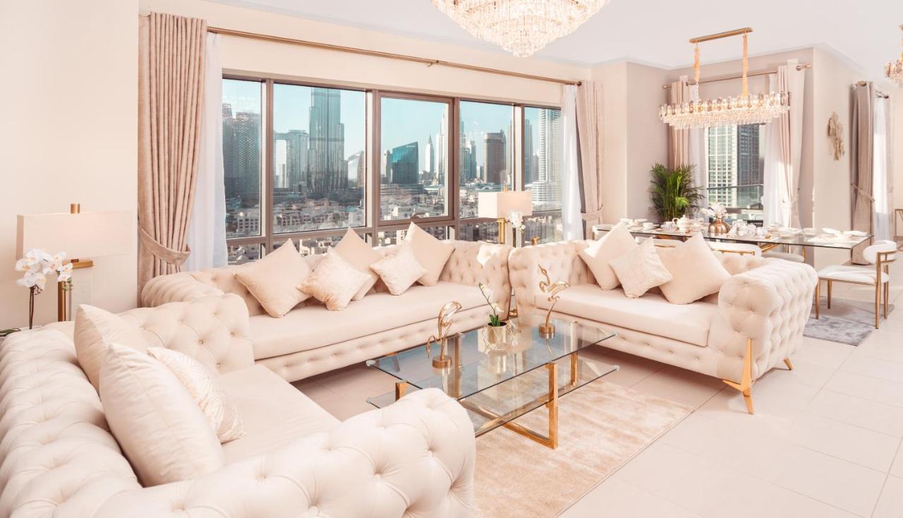 Elite Royal Apartment - Panoramic Full Burj Khalifa, Fountain & Skyline View - Baron Dubai Dış mekan fotoğraf