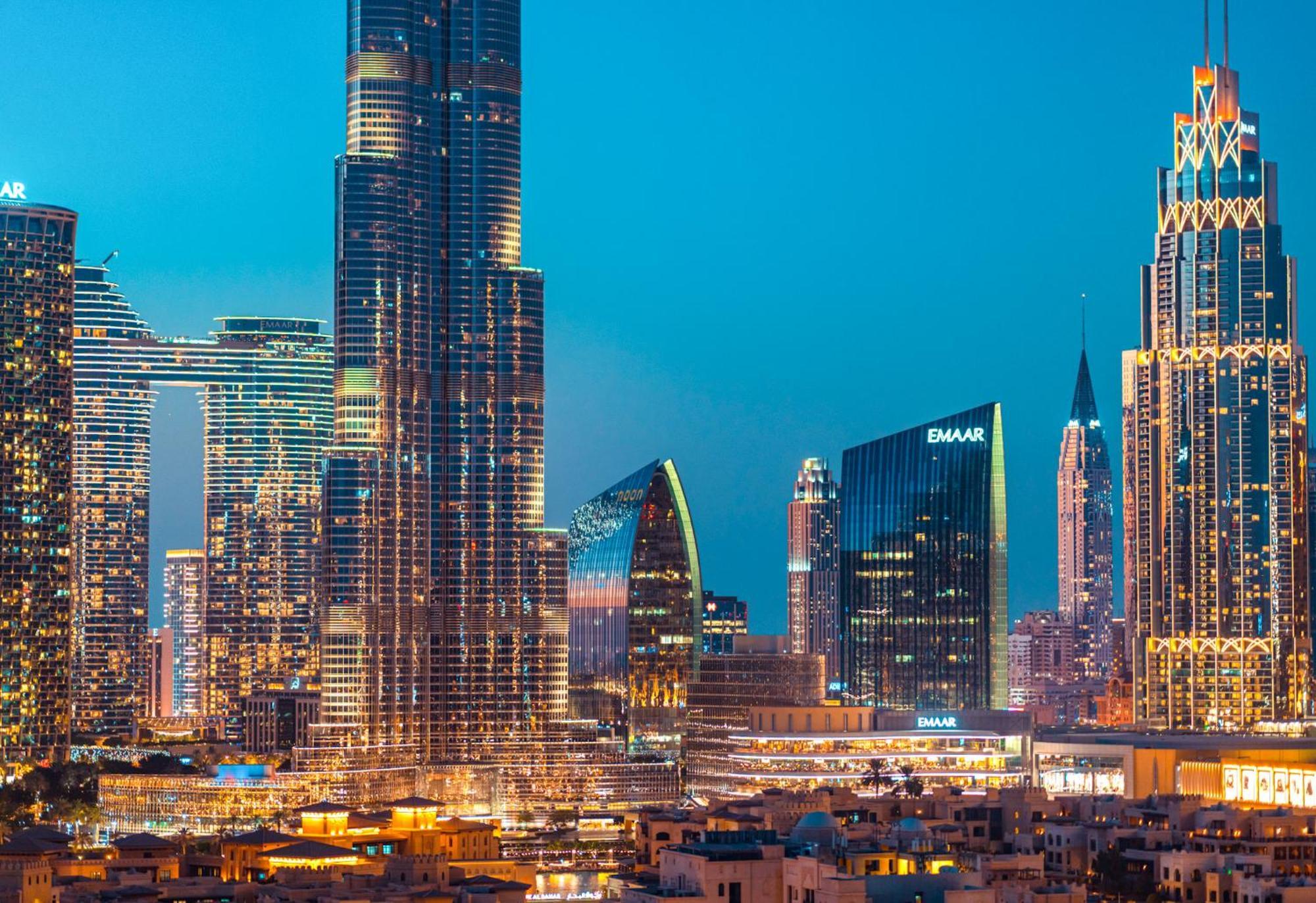 Elite Royal Apartment - Panoramic Full Burj Khalifa, Fountain & Skyline View - Baron Dubai Dış mekan fotoğraf